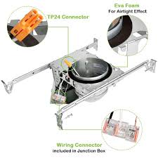 4 Inch New Construction Recessed Light Can Housing 12 Pack Shallow Ty Hykolity