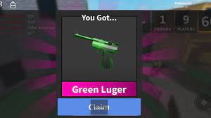 What kind of gun is the luger in murder mystery 2? Green Luger Youtube