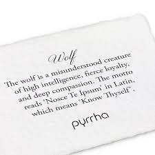 Wolf Honor Badge Latin Mottos Talisman Dreaming Of You