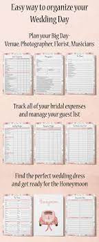 Wedding Planner Binder Wedding Planning Book Engagement Gift Etsy Wedding Planning Book Free Wedding Planner Printables Wedding Planner Printables