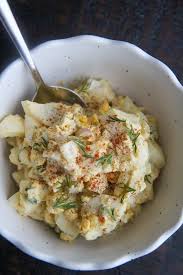 Egg Salad In A Bowl With A Spoon And Paprika On Top In 2020 Classic Egg Salad Recipe Egg Salad Recipe Classic Egg Salad