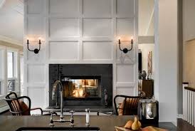 Fireplace Surround Floor To Ceiling Wainscoting Lighting Fireplace Design Fireplace Surrounds Modern Family Rooms