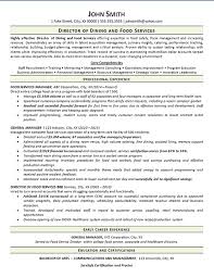 View Food Service Resume Example Dining Manager
