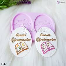 Ikili Oval Canim Ogretmenim Etiketleri Kokulu Tas Kaliplari Goruntuler Ile Taslar Urunler Mumlar
