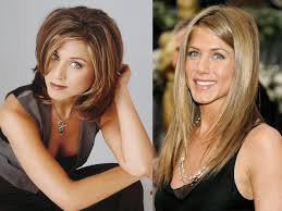 Jen, 41, sparkled in a valentino at the london premiere of her new movie, bounty hunter, je. From The Rachel To The Silky Blowout Here S Jennifer Aniston S Famous Hair Evolution