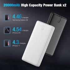 Think about what needs to be charged because a tablet takes more. Buy 2 Pack Iesafy 20000mah Portable Charger Power Bank With Dual Usb Output Fast Charging External Battery Pack Usb C Input Backup Battery Charger For Iphone X Samsung Galaxy S10 Google Lg Airpods Etc
