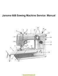 Janome 608 Sewing Machine Service Adjusters Manual Sewing Machine Service Sewing Machine Instructions Sewing Machine Instruction Manuals