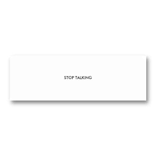 If students want to speak better business english, navigate tough interview questions and plan their careers, then it would behoove them to practice talking about getting terminated. Stop Talking Business Cards