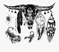 Other frequently preferred indian tattoo designs include dreamcatchers, wolves, buffaloes, indian warrior with a maiden, indian warrior with red band around the head and indian with a horse. Tattoo Shape Mojo Shapes Tribal Indian Warrior Tattoos Free Transparent Clipart Clipartkey