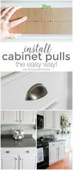 Anywhere within this range will work as it is based on personal preference. How To Measure And Install New Cabinet Pulls The Easy Way Installing Cabinets New Kitchen Cabinets Kitchen Cabinets Makeover