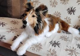 Black And White Sheltie Stuffed Animal Kozzeteve Itt Handmade Plush Toys By Viki