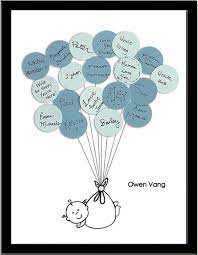 Unique Baby Shower Guest Book Print Boy By Sayanythingdesign 39 75 Knutselen Geboorte Baby Plakboek Babyborrel Ballonnen