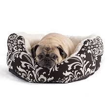 A cozy and calming donut of a pet bed from best friends by sheri, this is the perfect option for dogs who love curling up in a tight ball while sleeping. Best Friends By Sheri Duchess Cuddler In Amsterdam Black Medium 23x23x9 Read More At The Image Link Pets Pet Bed Dog Bed