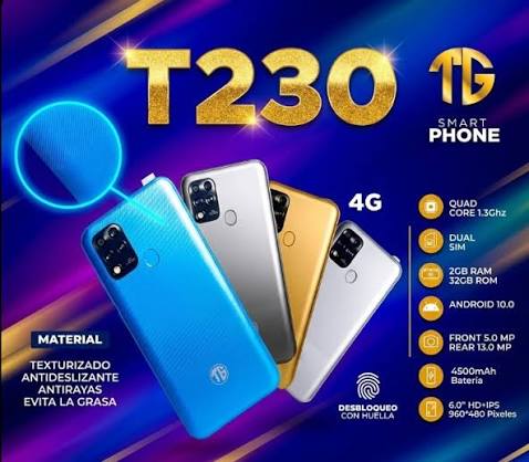 Celular Smartphone T230 – Android 10, 4G LTE