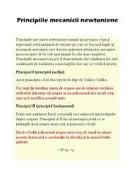 N mecanica newtonian, se consider c masa este. Principiile Mecanicii Newtoniene Docx