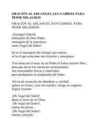 Savesave oraciòn al arcangel gabriel for later. Oracion Al Arcangel San Gabriel Para