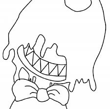 It cannot be denied that this activity can stimulate the imagination of children, as well as children's media to. Bendy 5 Coloring Page Free Printable Coloring Pages For Kids