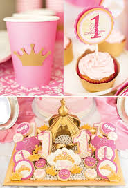First Birthday Theme Ideas For Girls Royal Princess First Birthday Party Pink Gold Hostess With The Mostess Princess First Birthday First Birthday Parties Princess Birthday