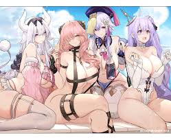 anya, unicorn, qiqi, and kanna kamui (genshin impact and 3 more) drawn by  dishwasher1910 | Danbooru