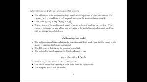 Econometrics Multinomial Probit And Logit Models True Friends Finance Model