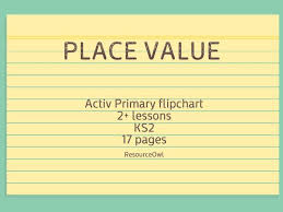 place value teaching flipchart