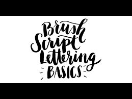 Brush script mt font family. Brush Script Lettering Basics Youtube