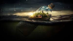 But their names don't always differ all that much. Hd Wallpaper Fantasy World Bottle Sea Float Water Darkness Dakrness Wallpaper Flare
