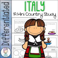 Italy Differentiated Mini Country Study Country Studies Italy For Kids Country Booklet