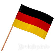 Vektorové 3d mává německé vlajky na stožár. Vlajka Nemecko Vlajky Info