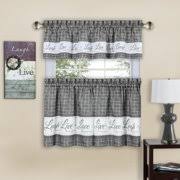 It's important to consider how tall your window is, what type of curtain you prefer, and buffalo plaid cotton curtain valance, black and white check window valance, gingham farmhouse rod pocket valance for kitchen living dining. Country Curtains Walmart Com