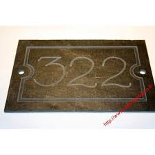 Numero De Maison En Ardoise Naturelle Plaque De Maison Personnalisee Ardoise Naturelle Numero Maison Ardoise