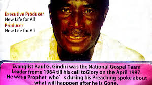 BABA PAUL GINDIRI UNFORGETTABLE PREACHING
