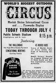 Moolah Shrine Circus At Public Schools Stadium 1962 In 2021 Public School Public School