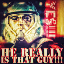 In case y'all didn't know, that's Wes behind that helmet: