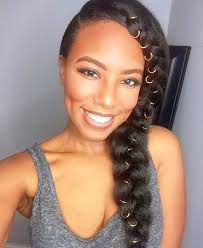 Black And Gold Braiding Hair Near Me Hairspiration By Kyle Aka Kyp Gold Rings In My Crochet Goddess Braid From Mich Braid Recipe Natural Hair Styles Natural Hair Wedding Curly Hair Styles