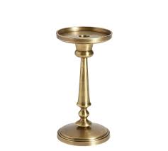 Like the metals from which it is made, brass also tarnishes easily. Booker Pillar Candleholders Brass Pottery Barn