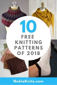 Check out our free knitting patterns selection for the very best in unique or custom, handmade pieces from our patterns shops. Top 10 Free Knitting Patterns Of 2018 Blog Nobleknits