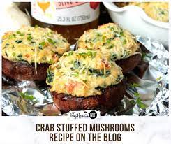 Crab Stuffed Mushrooms Recipe In 2021 Crab Stuffed Mushrooms Stuffed Mushrooms Mushroom Recipes
