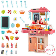 Maybe you would like to learn more about one of these? 36pcs Kids Kitchen Playsets With Lights And Sounds Play Kitchen Set Kid Kraft Large Toys Tableware Dishes Good Gift For Children Including Cooking Sound Vegetables Food Shopee Singapore