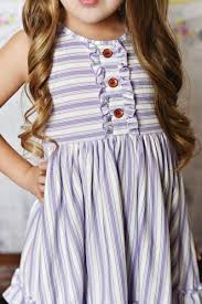 Swoon Baby Lavender Vine Stripe Dress Sb408 Zandy Zoos Kids Outfits Kids Fashion Baby Girl Fashion