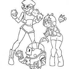 Colette is the new brawler which will appear in a few hours in the new update of brawl stars. Brawl Stars Coloring Pages Print 350 New Images