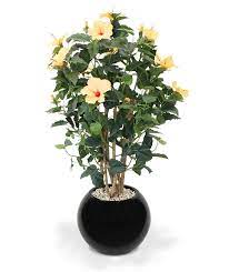 Trust uk leading artificial flowers specialists decoflora. Artificial Plant Hibiscus Orange 100 Cm
