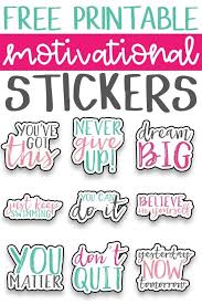 Motivational Stickers Free Motivational Planner Stickers Free Printable Planner Stickers Motivational Sticker Printable Planner Stickers