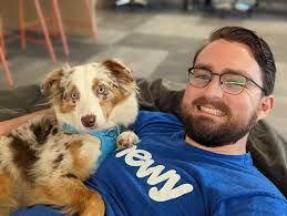 Raise your hand if your work bestie is also covered in fur and sometimes  barks during meetings. 🤚💙 📸: Danielle Rines, Senior Content Marketing  Manager 📸: Aidan Stuart, Service Desk Analyst I