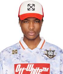 Off-White Red & White Arrow Trucker Cap Off-White