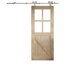 The most common elegant barn doors material is metal. Cottage Flb Sliding Barn Clear Glazed Door With Elegant Track 2073 X 862mm Homebase
