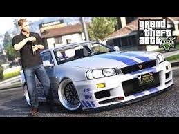Which gta v muscle vehicles are the fastest? Gta 5 Nissan Skyline R34 Paul Walker Grand Theft Auto Series Nissan Skyline Gta 5