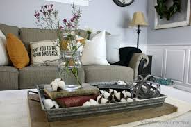 It is also very simple to make a nice farmhouse coffee table using an old trunk. Farmhouse Coffee Table Decor Ideas 9 Savillefurniture