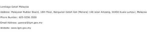 Lembaga getah malaysia (1423) 1008 : Lembaga Getah Malaysia Address Contact Number Of Lembaga Getah Malaysia