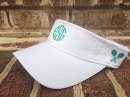 Monogrammed Tennis Visor Personalized Tennis Visor Mesh Etsy